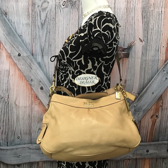 COACH Madison Tan Leather Shoulder bag 13250 VGC! - Picture 6 of 12